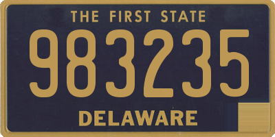 DE license plate 983235