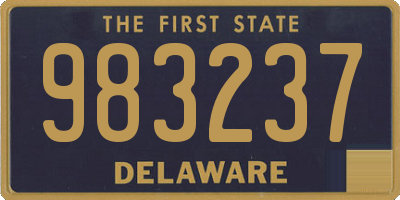 DE license plate 983237