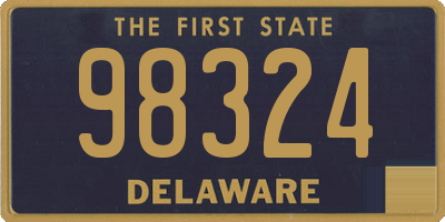 DE license plate 98324