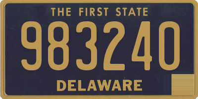 DE license plate 983240