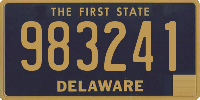 DE license plate 983241