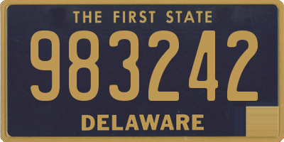 DE license plate 983242