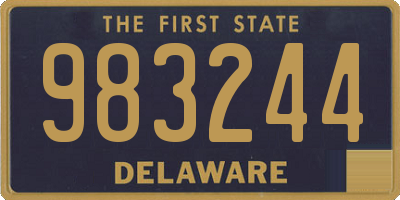 DE license plate 983244