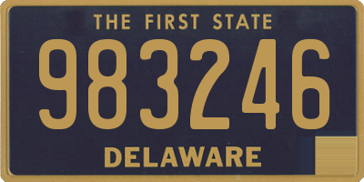 DE license plate 983246