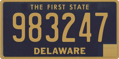 DE license plate 983247