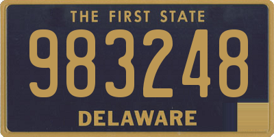 DE license plate 983248