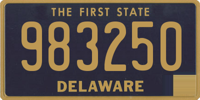 DE license plate 983250