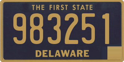 DE license plate 983251