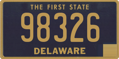 DE license plate 98326