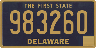 DE license plate 983260