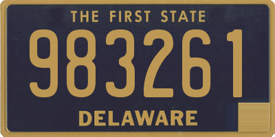 DE license plate 983261