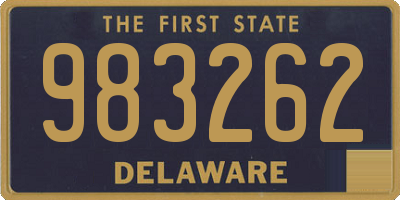 DE license plate 983262