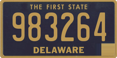 DE license plate 983264