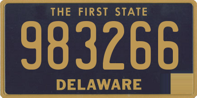 DE license plate 983266