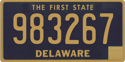 DE license plate 983267