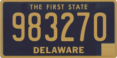 DE license plate 983270