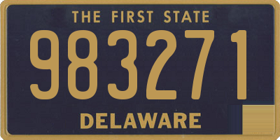 DE license plate 983271