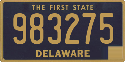 DE license plate 983275