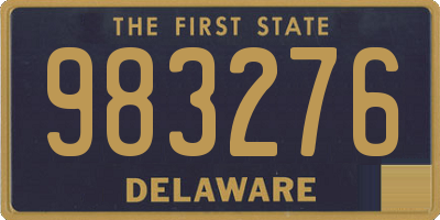 DE license plate 983276