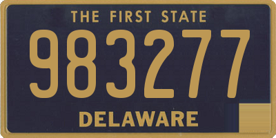 DE license plate 983277