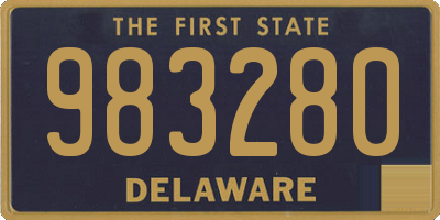 DE license plate 983280