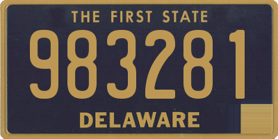 DE license plate 983281