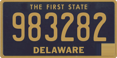 DE license plate 983282