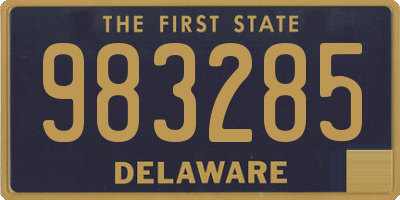 DE license plate 983285