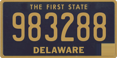 DE license plate 983288