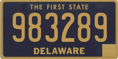 DE license plate 983289