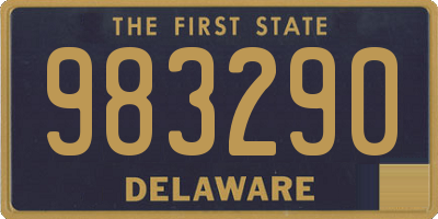 DE license plate 983290