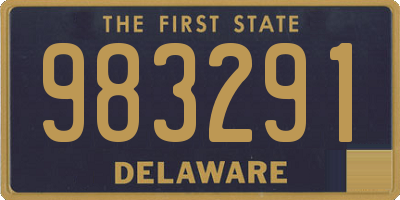 DE license plate 983291