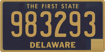 DE license plate 983293