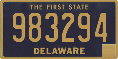 DE license plate 983294