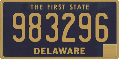 DE license plate 983296