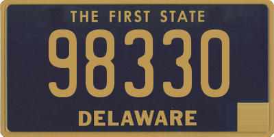 DE license plate 98330