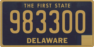 DE license plate 983300