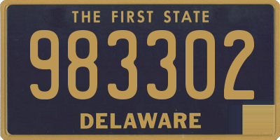 DE license plate 983302