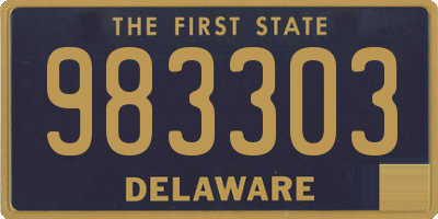 DE license plate 983303