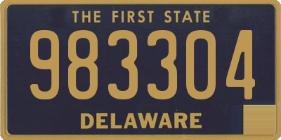 DE license plate 983304