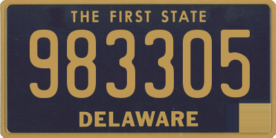 DE license plate 983305