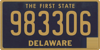 DE license plate 983306