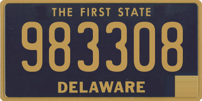 DE license plate 983308