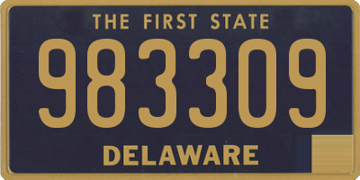 DE license plate 983309