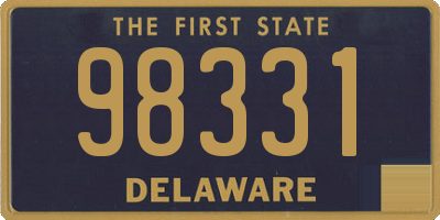 DE license plate 98331