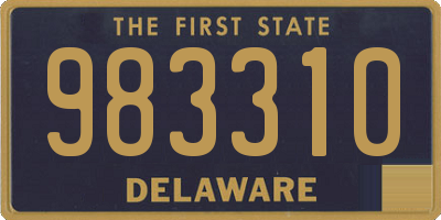 DE license plate 983310