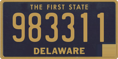 DE license plate 983311