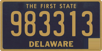 DE license plate 983313