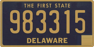 DE license plate 983315