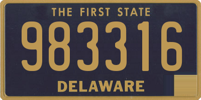 DE license plate 983316